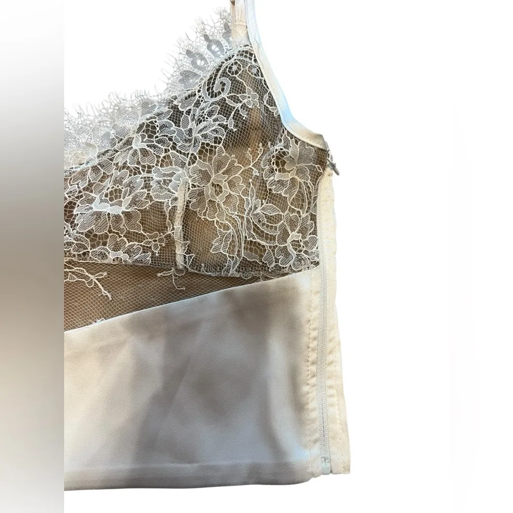 Oh Polly Bria Lace Panel Cami Top in Ivory - Image 6