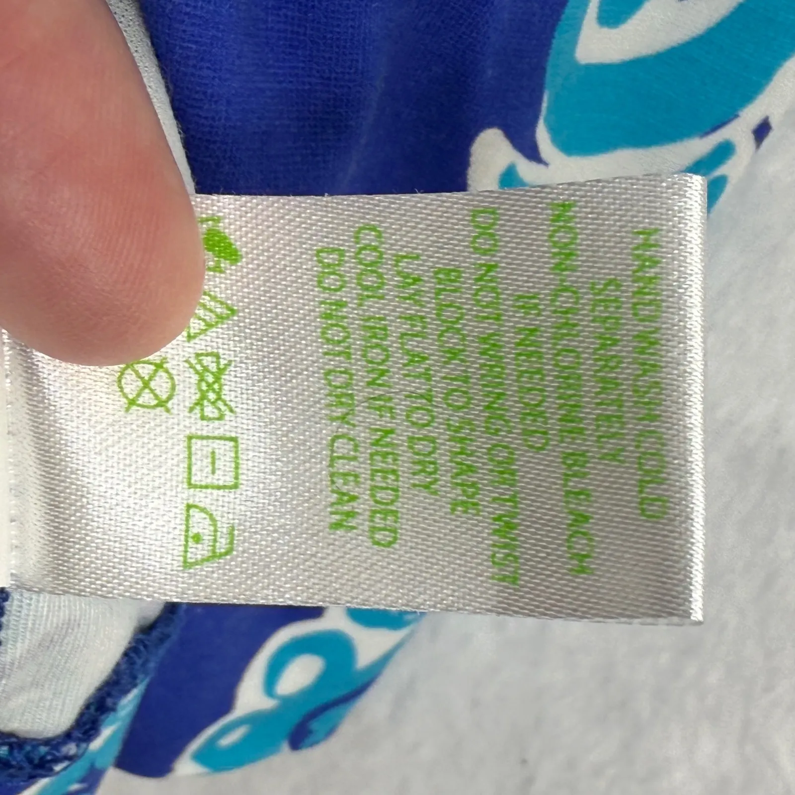 Lilly Pulitzer Tiana off the shoulder Women's Dress Sz S Blue Print Short Sleeve - Image 6