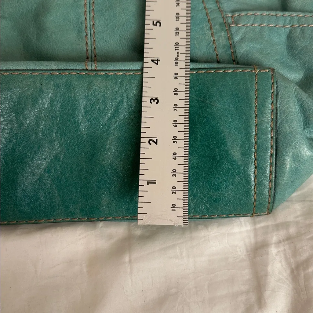 Fossil Teal Leather Tote Bag - Image 7