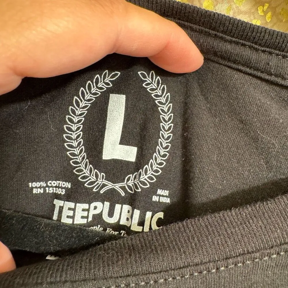 Teepublic Womens Kirby In Your Pocket Black T Shirt Large - Image 4