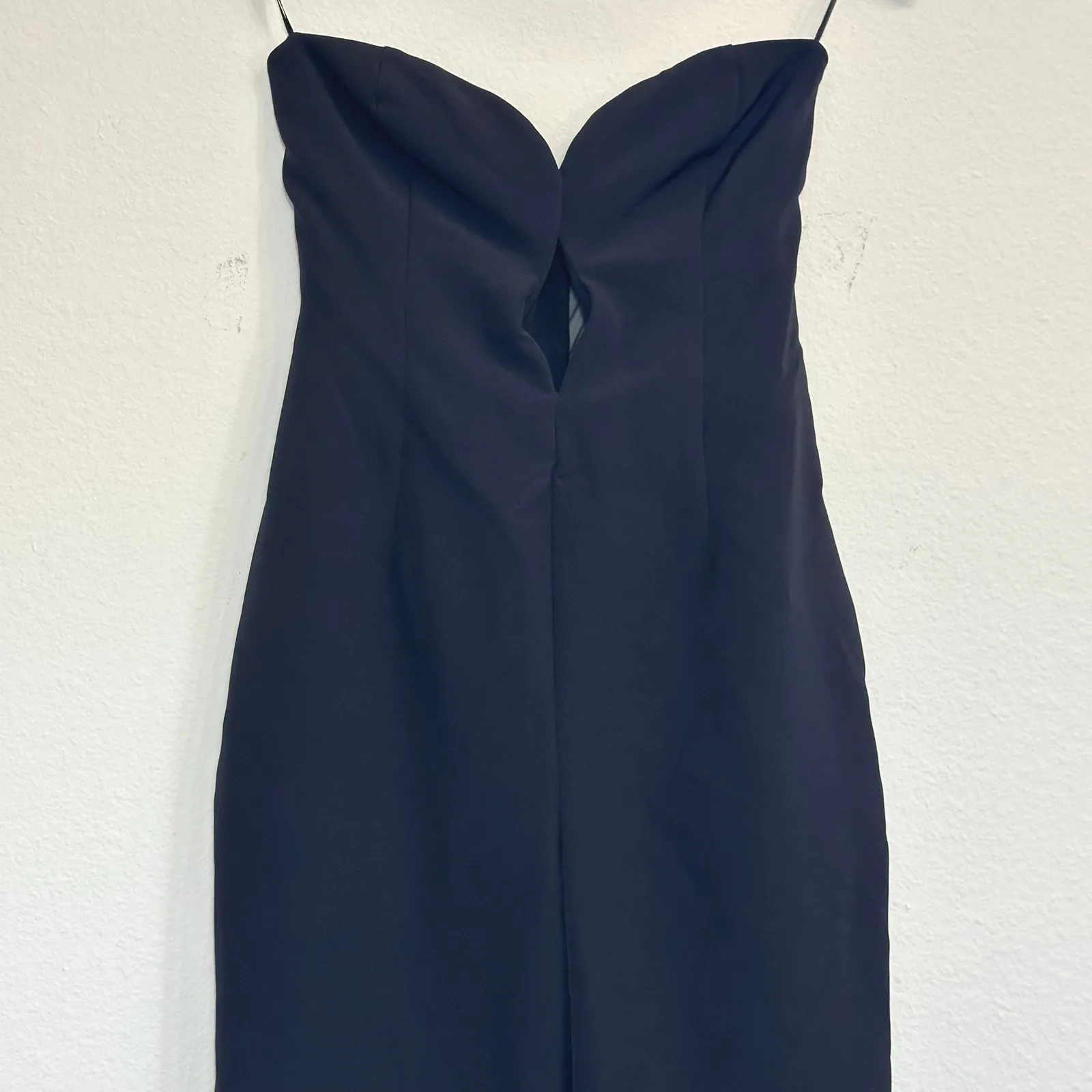 Bardot‎ Eleni Strapless Plunge Neck Jumpsuit Size Small Romper Party Clubwear - Image 5