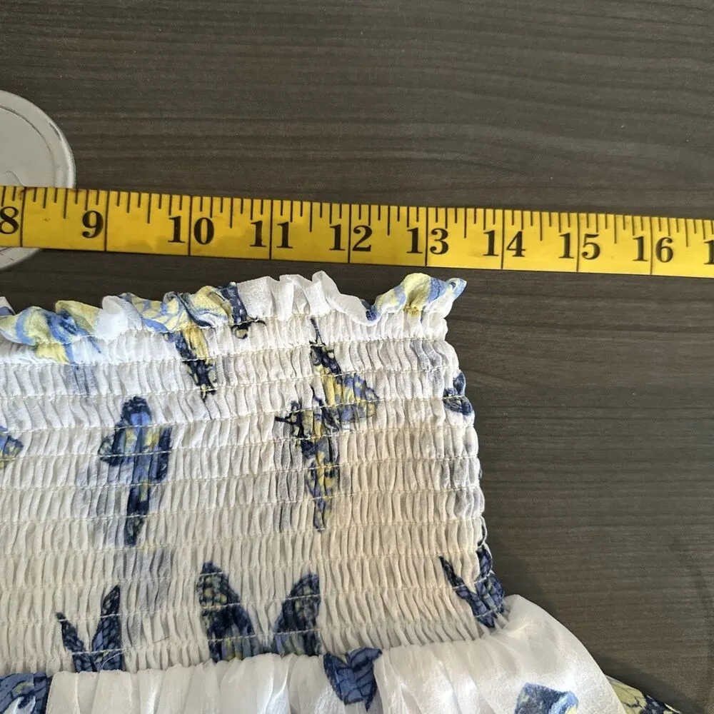 Disney Alice Butterfly Mini Skirt Medium Y2K Fairy Tiered Cottagecore Boho Sheer - Image 6