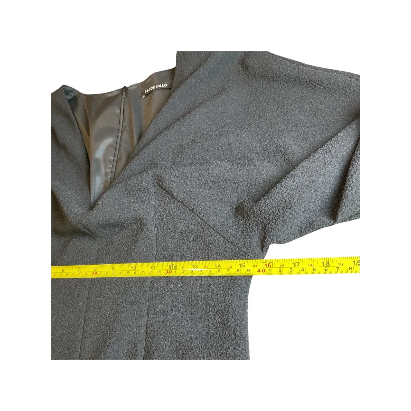 Black Halo V-Neck Sheath Dress - Modern‎ Professional Career Cocktail - Image 8