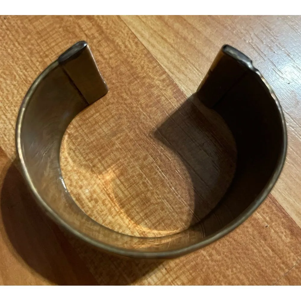 Vintage from‎ India Brass Cuff Bracelet - Image 3