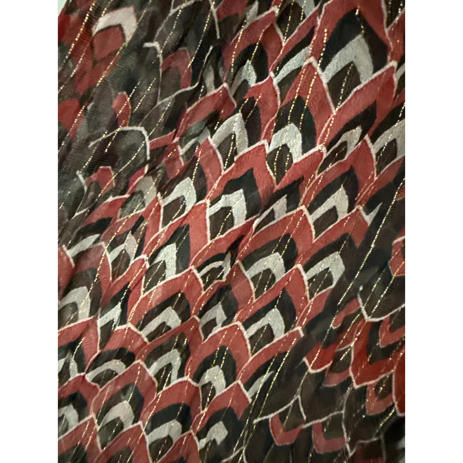 Bl^nk‎ London x Anthropologie Sequin-Embellished Top Wine Size Small - Image 12