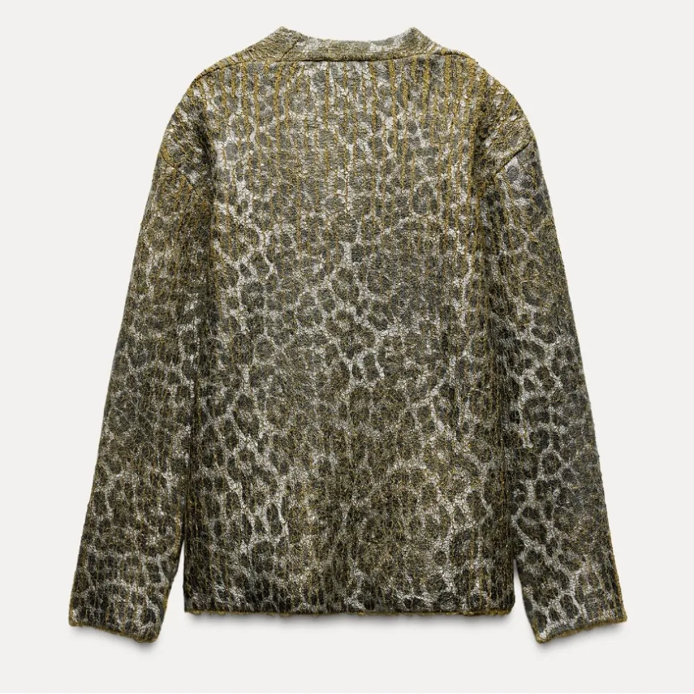 ZARA PRINT KNIT FOIL JACKET - Image 2