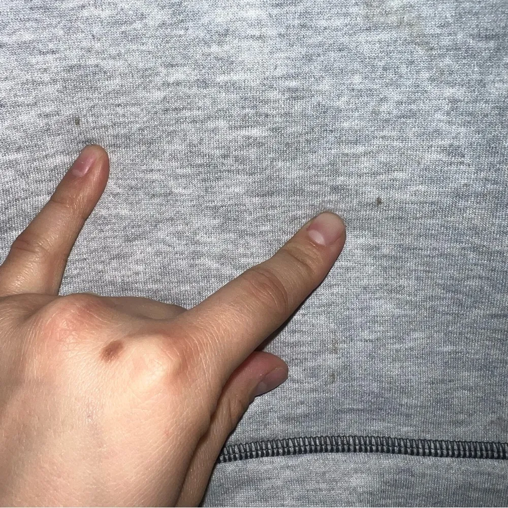 Kari Traa Gray and Black Netting Hoodie Size: Small - Image 5