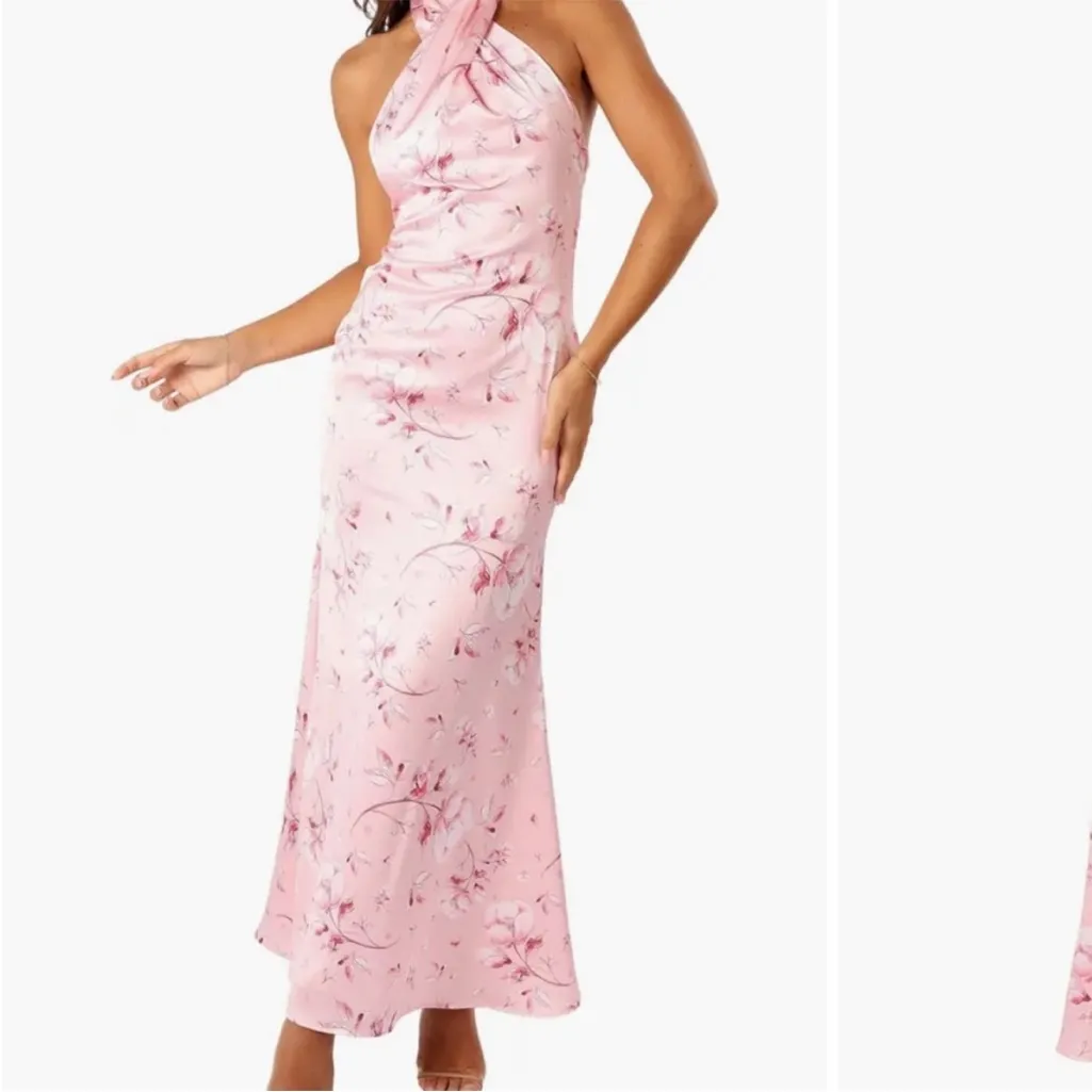 Petal & Pup One Shoulder Pink Floral Dress - Image 2