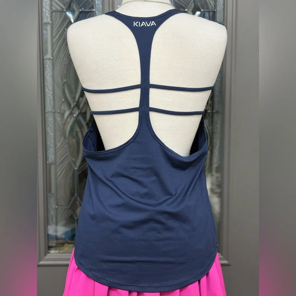 KIAVA Navy Suspension Tank Top Blue Size M - Image 5