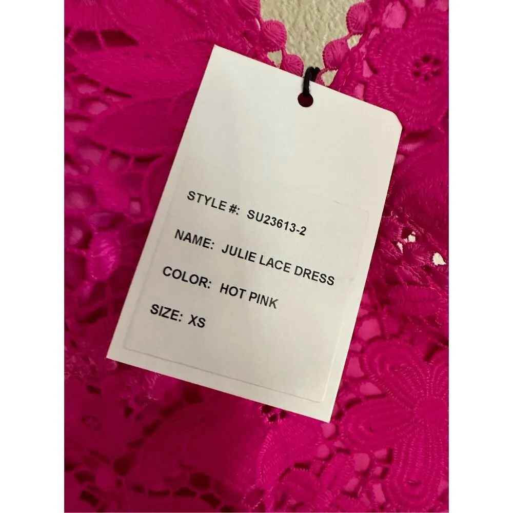 Generation Love Julie Lace Dress in Hot Pink Size XS - Image 8