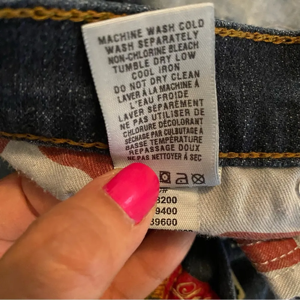 Y2K Lucky Brand Crop Jeans Womens Size 4 Dark Wash Denim High Rise Blue - Image 16