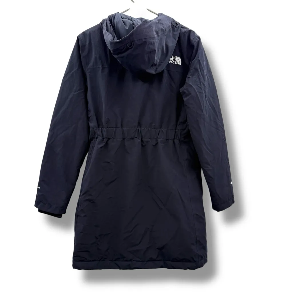 THE‎ NORTH FACE Arctic Parka Women’s Size Small Navy Down Hooded Jacket Warm 550 - Image 3