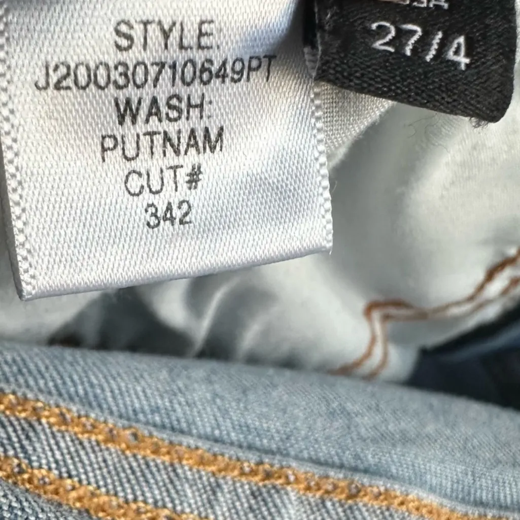 Veronica Beard Carolyn Baby Boot High Rise Button Fly Skinny Jeans Size 4 - Image 6