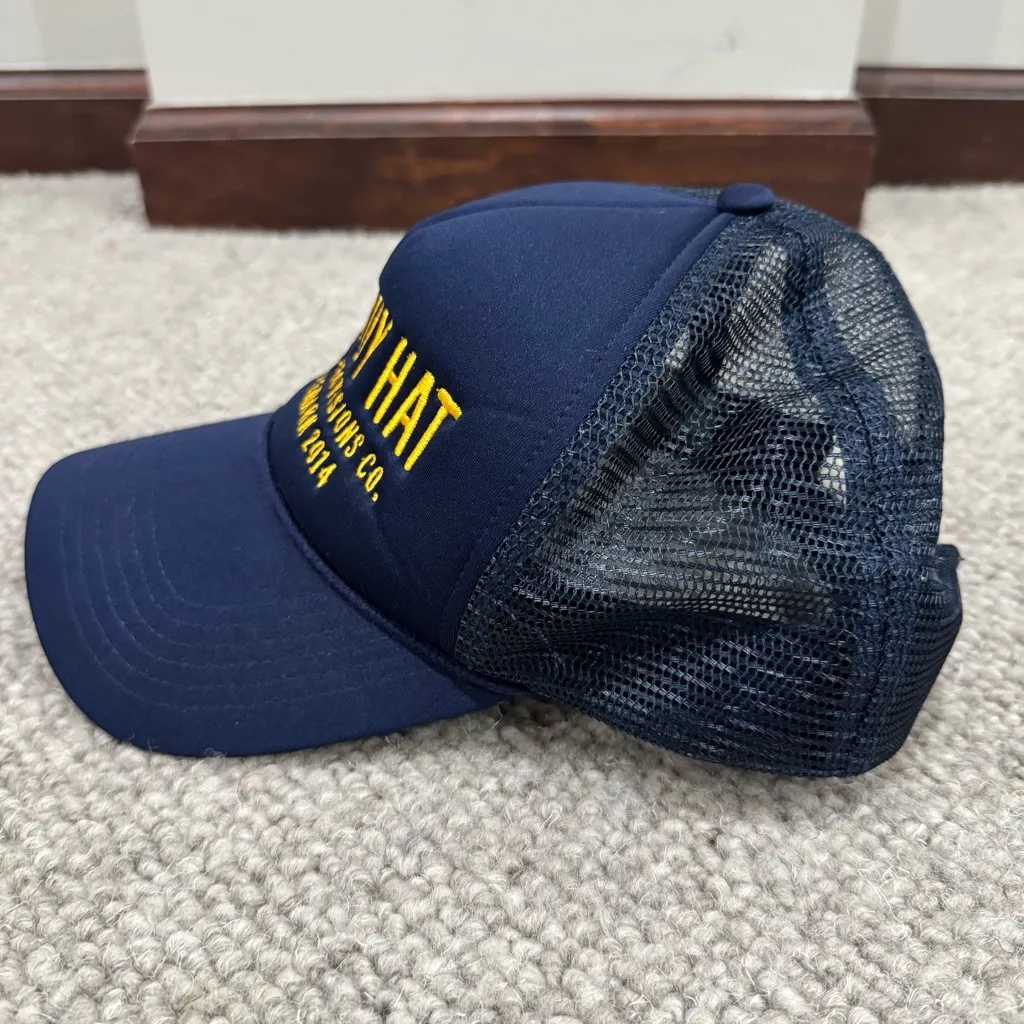 Sendero Provisions Co. Cowboy Hat Trucker Navy and Gold Blue - Image 3