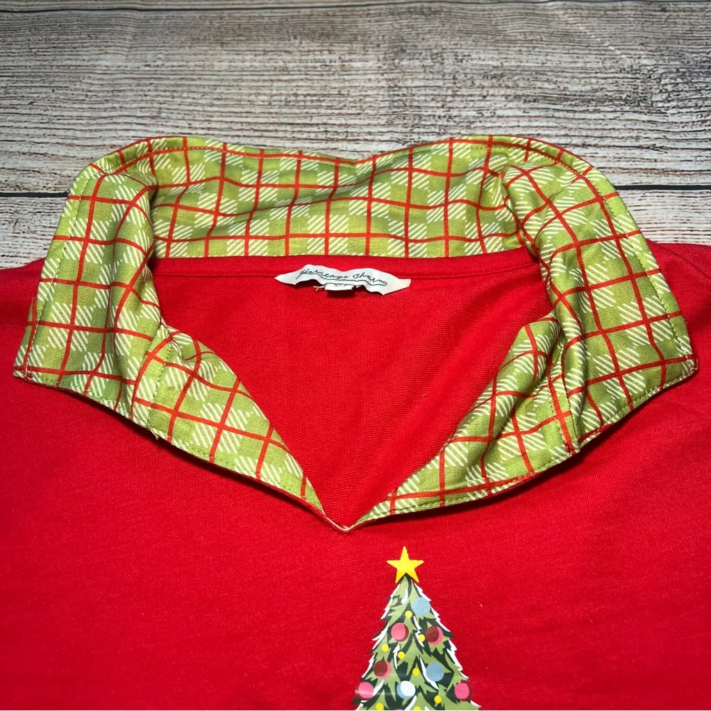 Heritage Charm Nautical Christmas‎ Sweater Women’s XL Colorful Holiday Party Top Red - Image 3