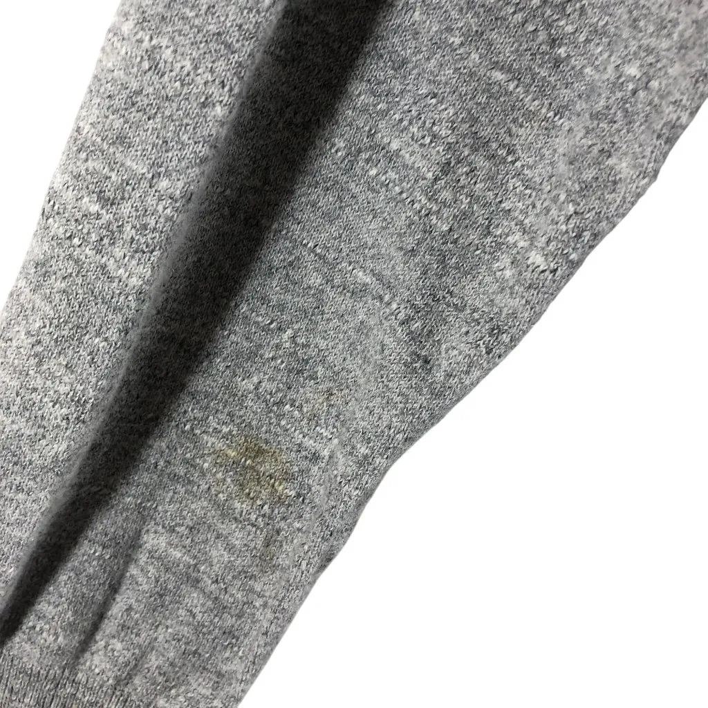 J Crew Womens Sweater Gathered Hem Cotton Crew Neck Gray M - Image 3