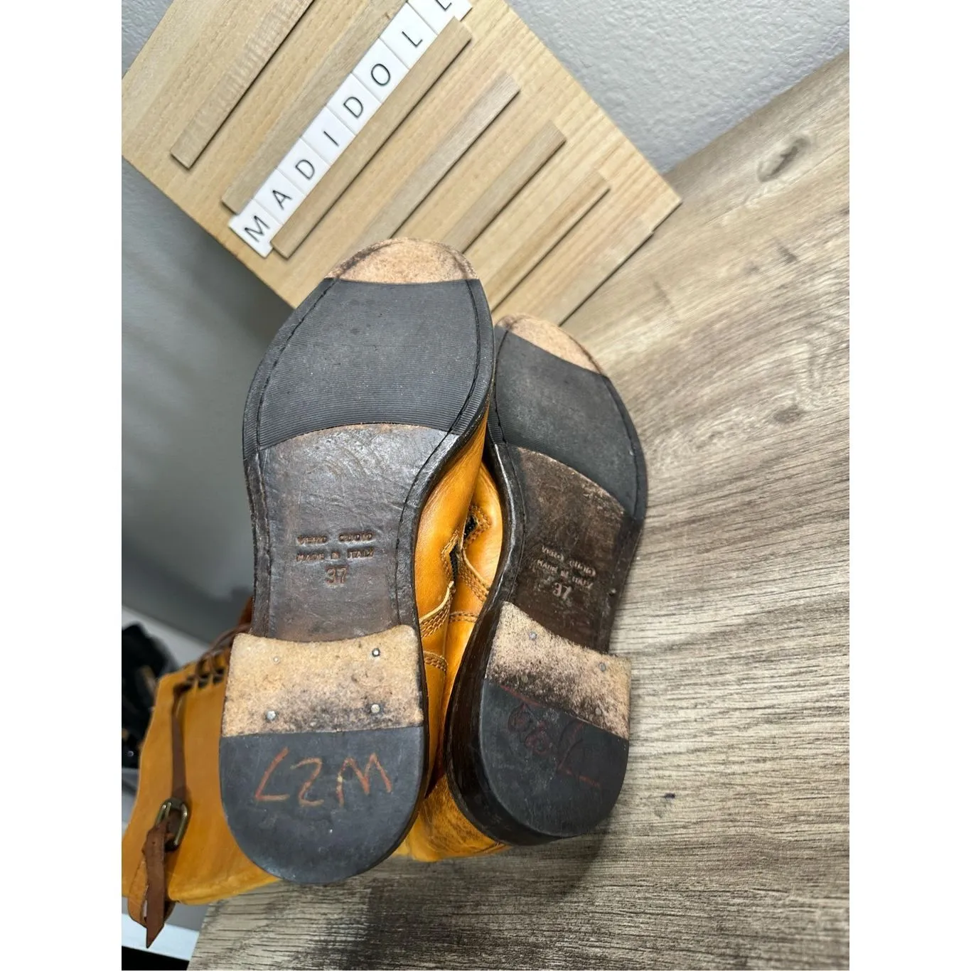 Created Equal Women’s 37 Made in Italy Limited Edition Tall Engineer Boots - Image 4