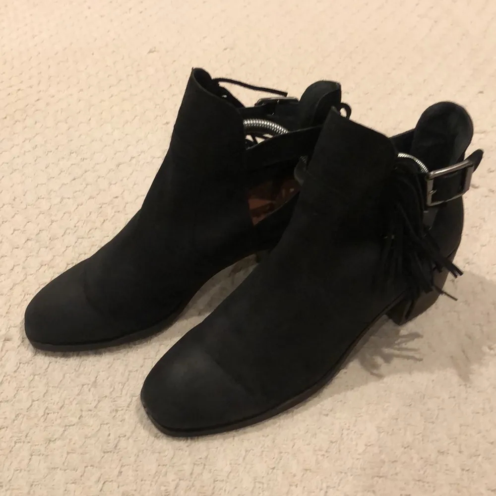 Lucky Brand Makenna Fringe Booties Size 10M - Image 2