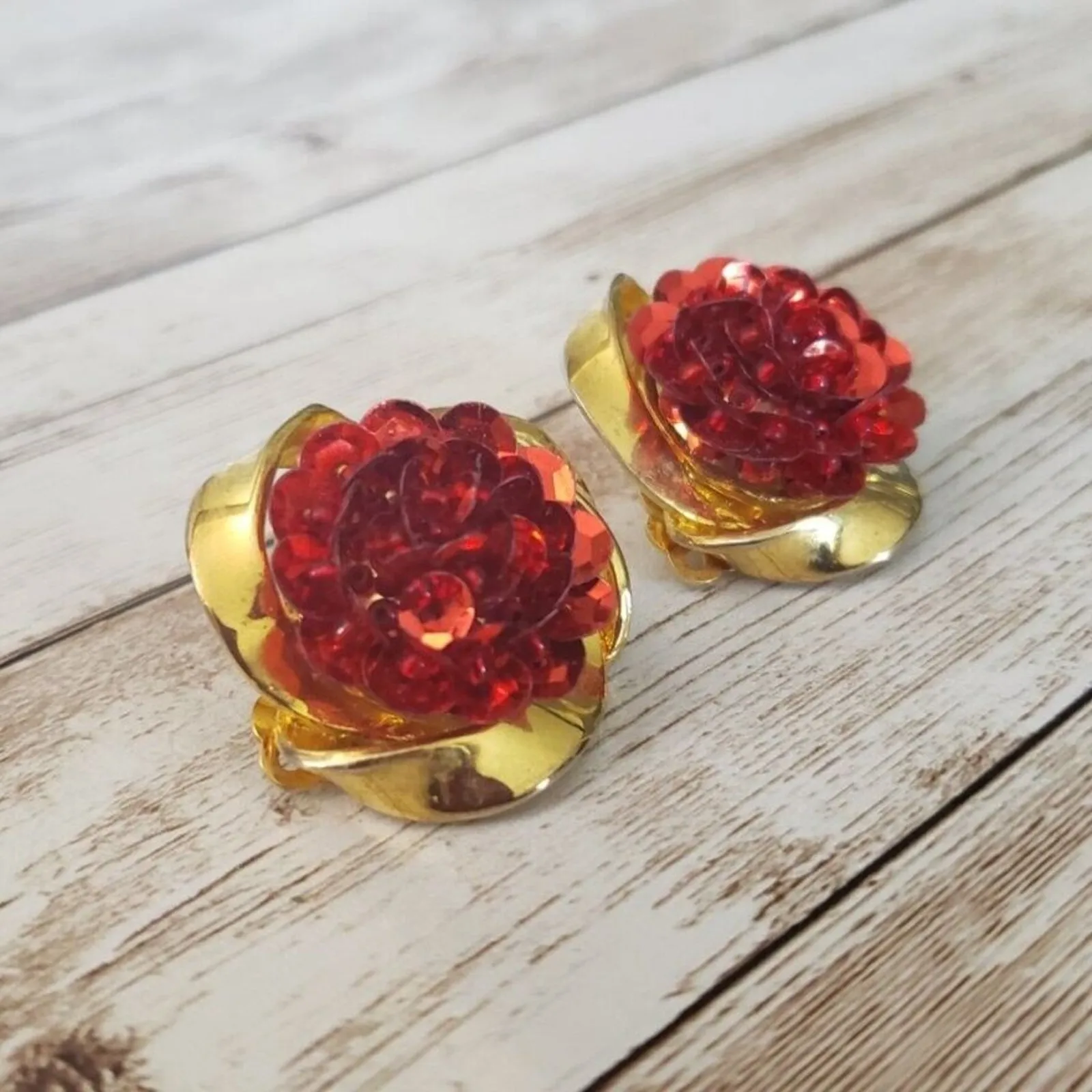 Vintage Clip On Earrings - Image 2