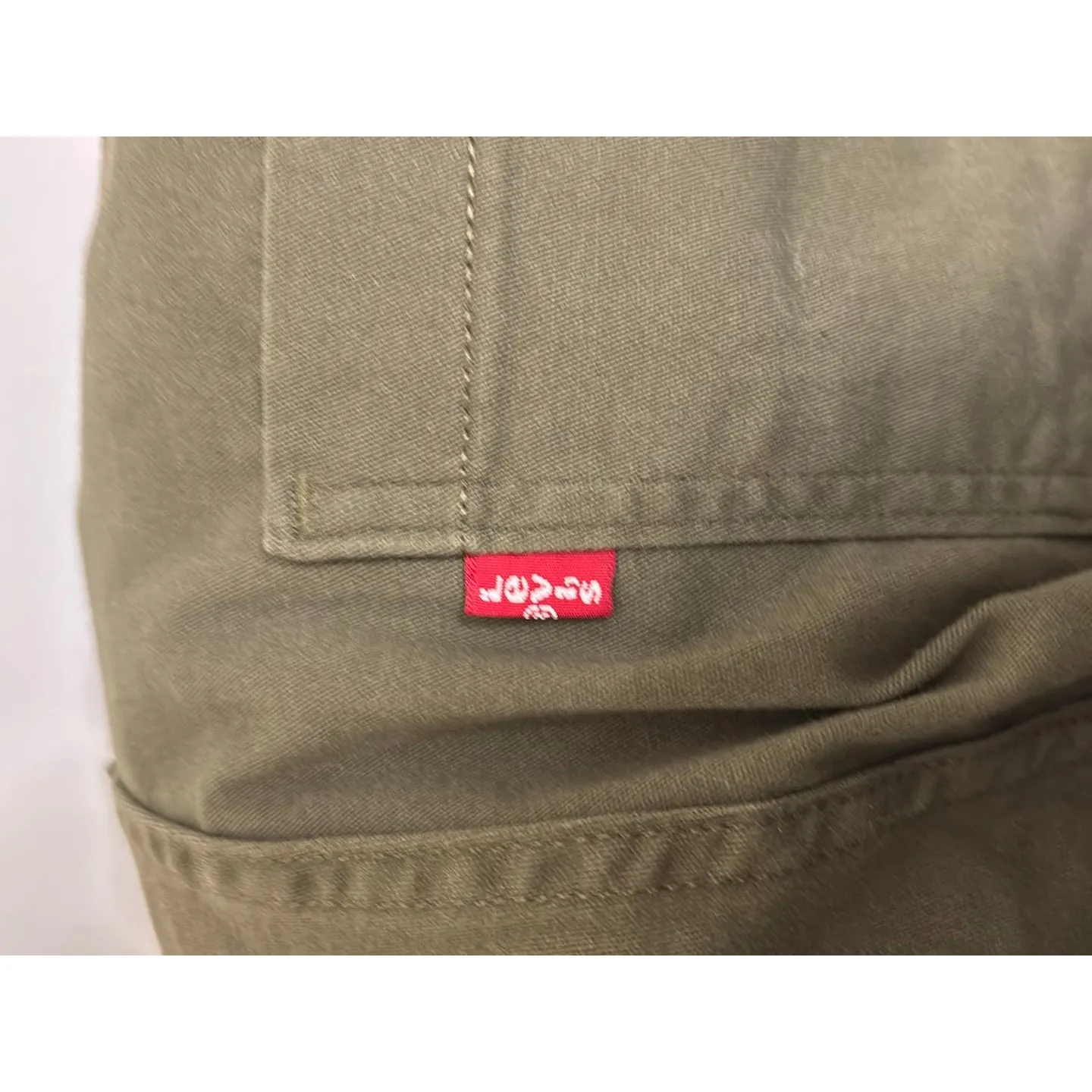 Levi's Utility Shorts Womens Size 28 Olive Green Mid-Rise Stretch Cotton Twill - Image 7