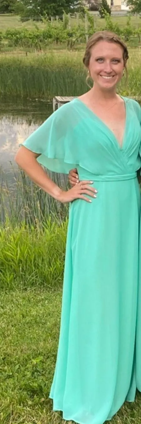 Bridesmaid Dress in Sea Shore - Image 3