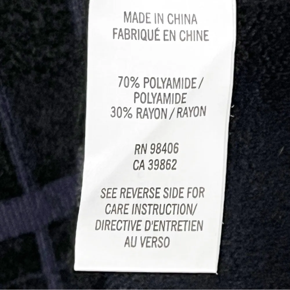 THEORY Darmelle Black Devore Velvet Plaid Short Sleeve Sweater Dress Size Small - Image 4