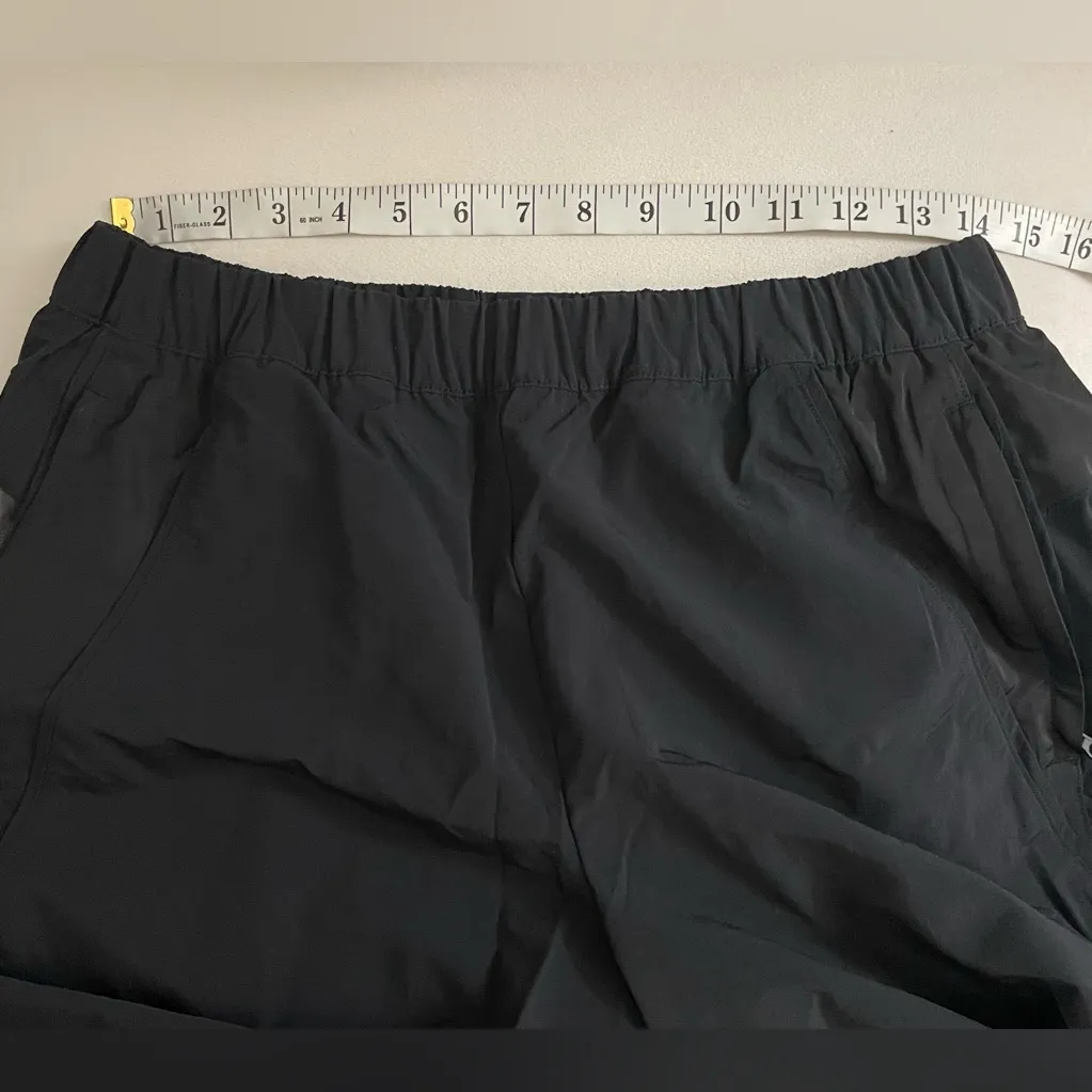 Alo Yoga NWOT High Waisted Origin Wide Leg Track Pants Black Size M - Image 10