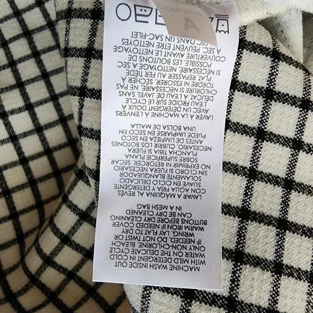 CAbi women's Windowpane Jacket Black and White XSmall Checkered - Image 12