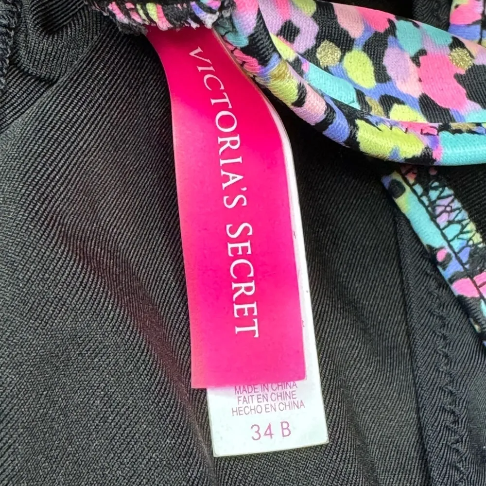 Victoria’s Secret Push Up Bikini Set Size 34B M Confetti - Image 8