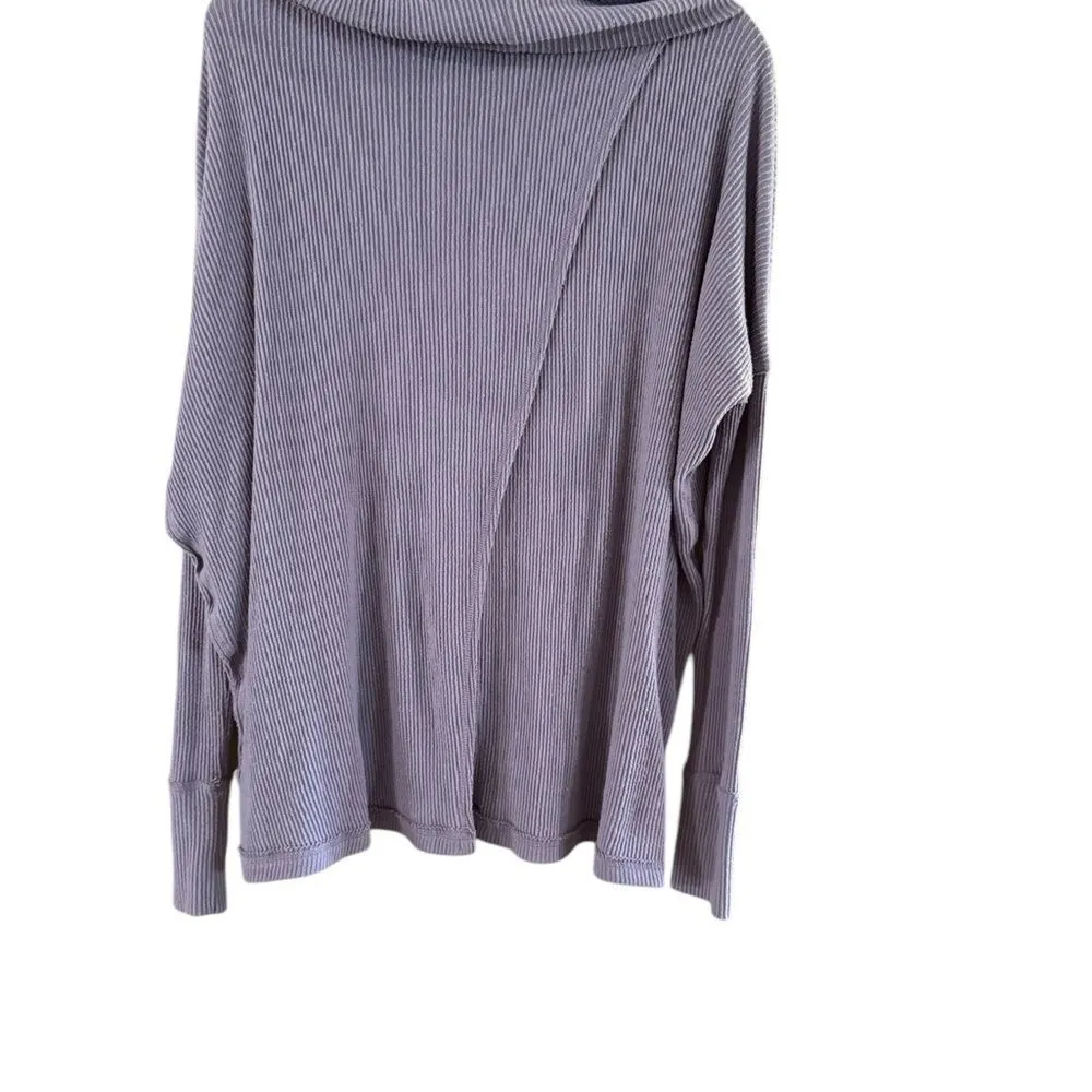 We The Free  Purple Cowl Neck Knit Sweater - Image 12