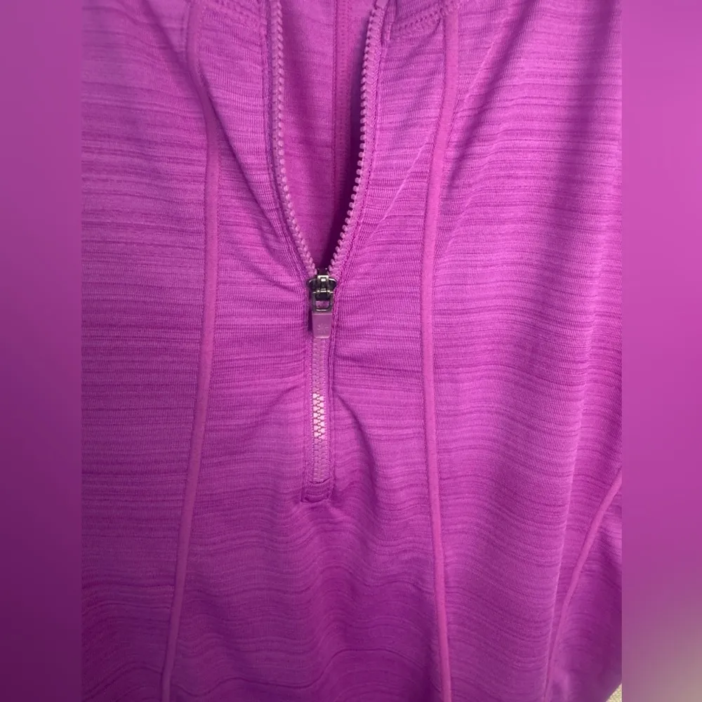 Athleta Pacifica UPF Top 1/2 Zip Short Sleeve Jazz | Women’s Size Medium EUC - Image 5