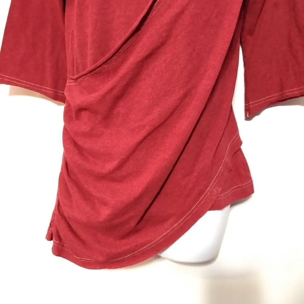 Lur fashion for change maroon wrap small Red - Image 6