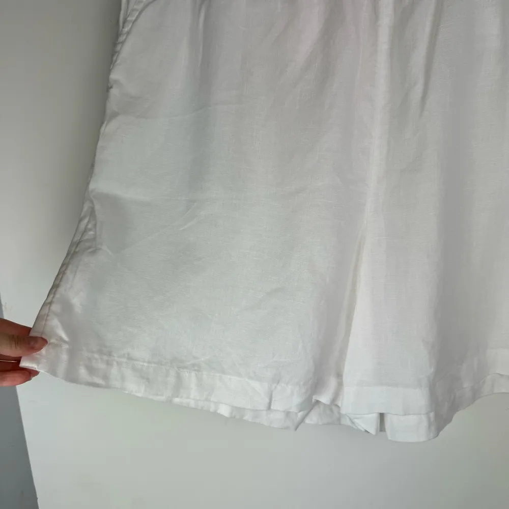 Tahari 100% Linen High Waisted Relaxed Shorts Sz XL Lagenlook - Image 4