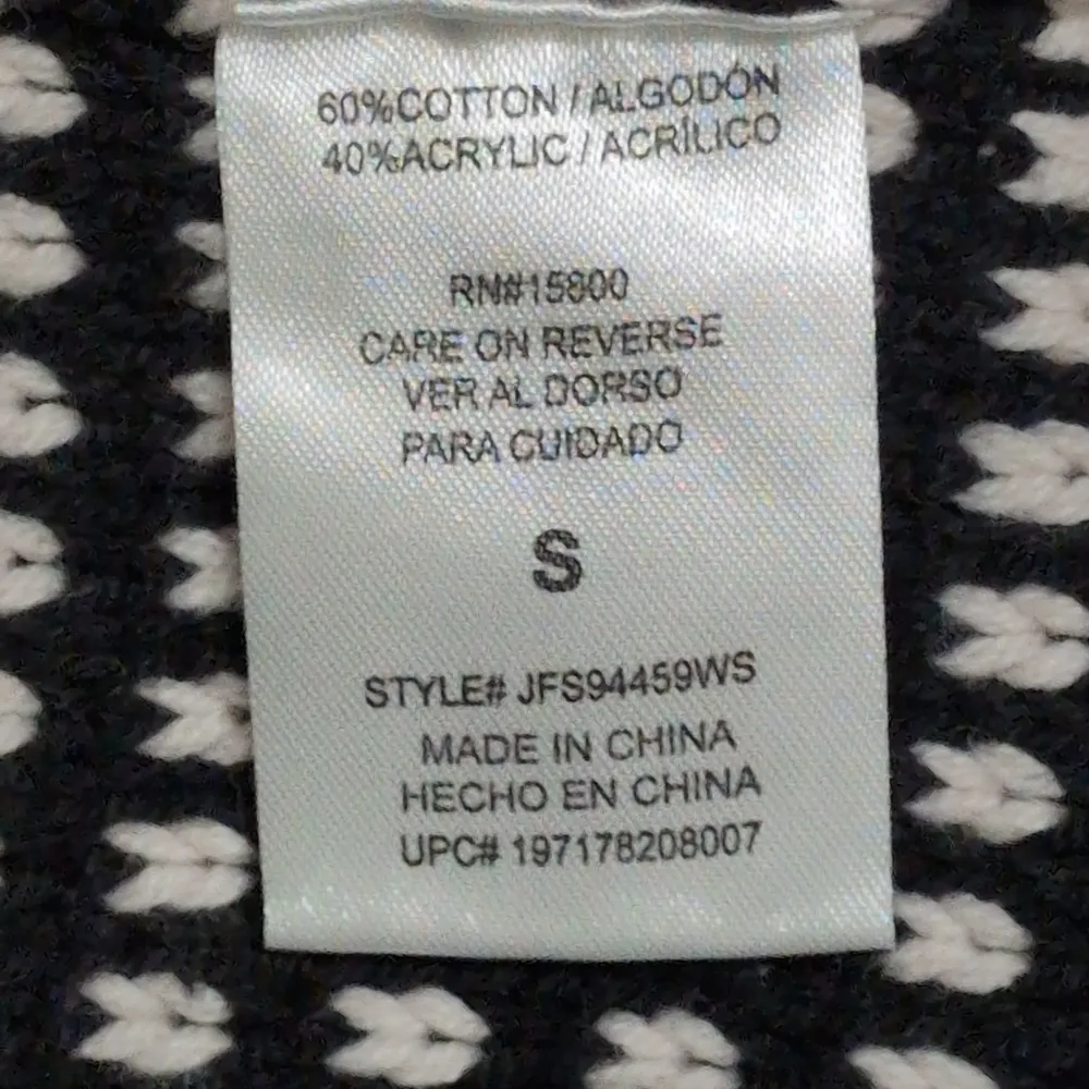 NWT Mason & Belle Black White Striped Long Sleeves Cardigan Size S - Image 6