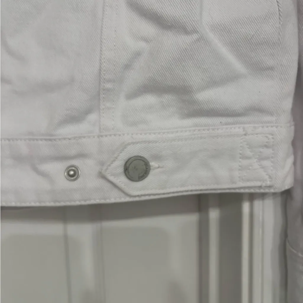 Blank NYC White Jean Jacket 100% Cotton - Image 9