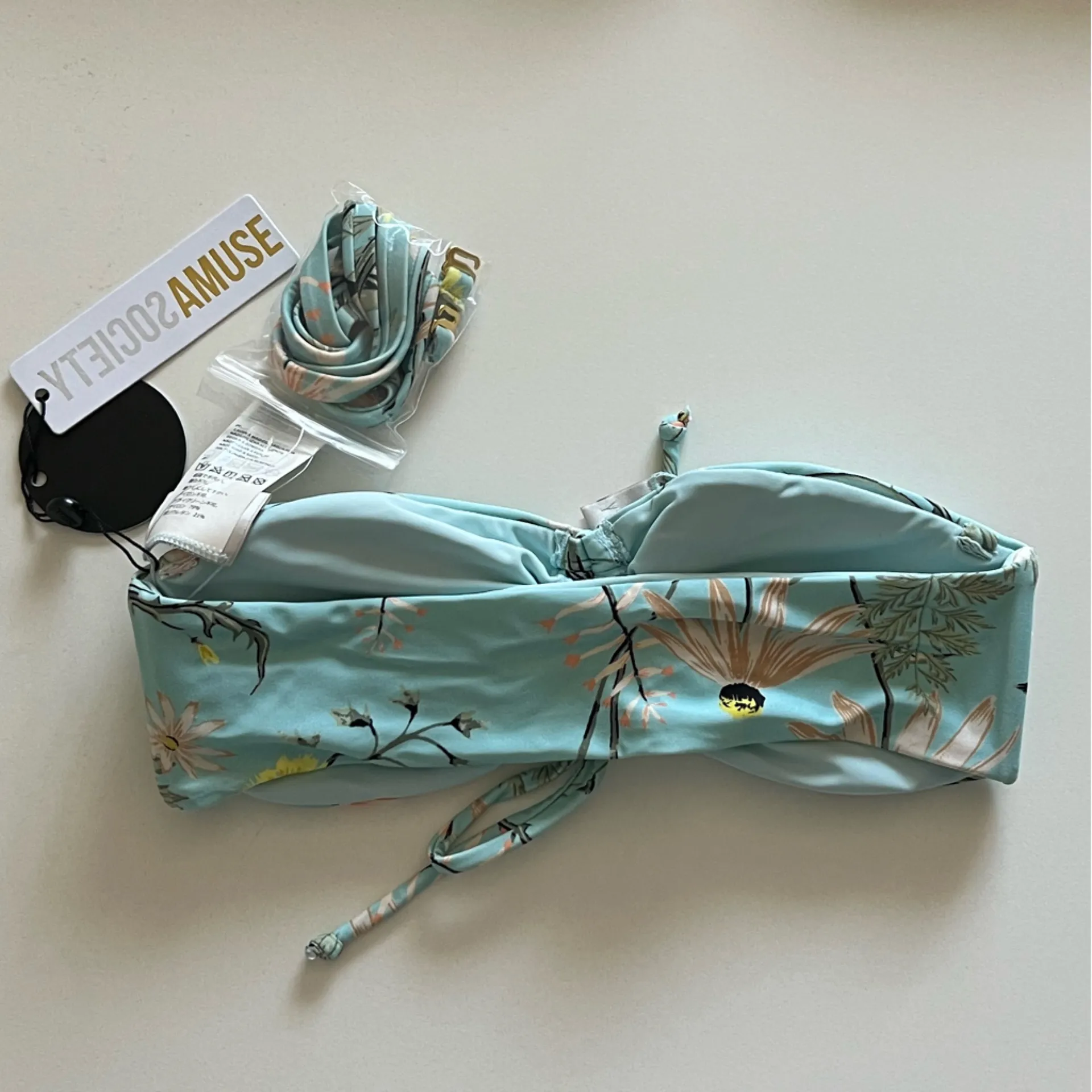 {Amuse Society} x Free People Brand New Cool Blue Bikini SET - Image 4