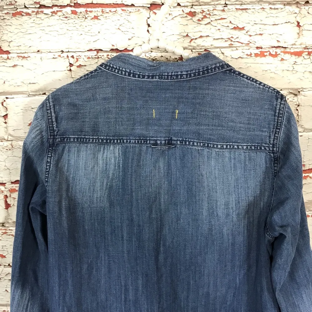 Madewell Denim Boyshirt Campground Wash Shirt Sz M - Image 7
