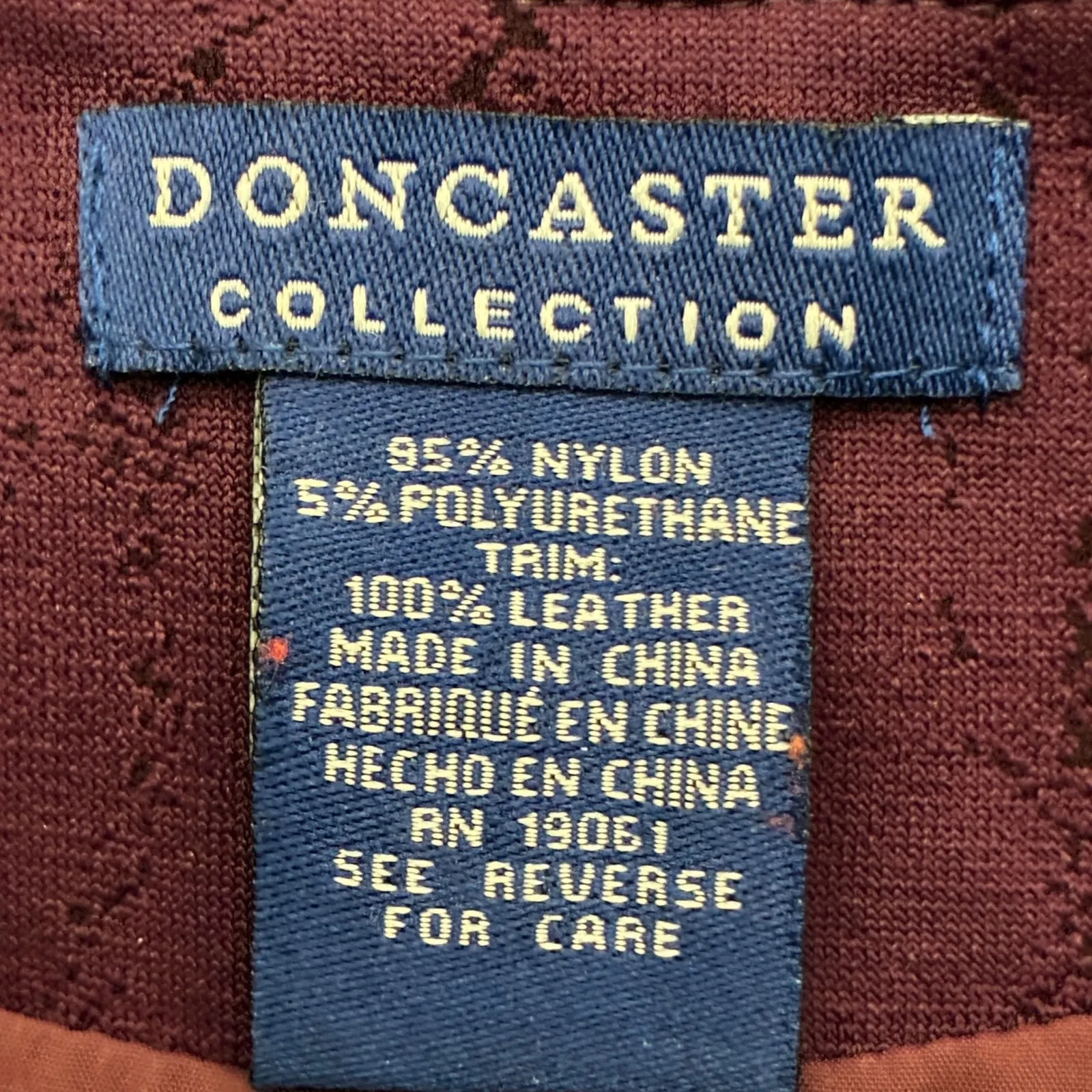 Doncaster Collection Purple Snake Print Sleeveless Leather Trim Sheath Dress Size 6 - Image 5