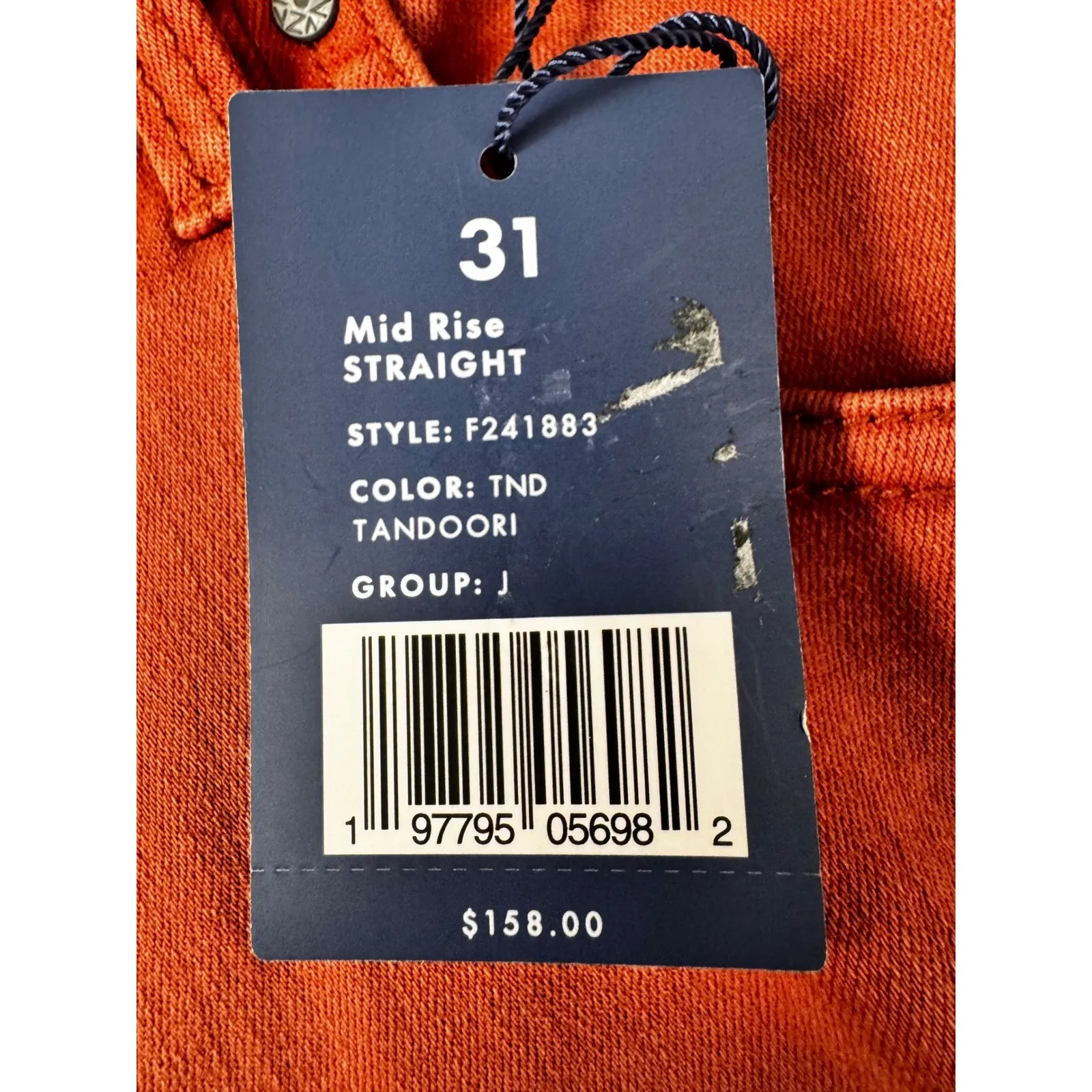 NIC+ZOE‎ Tandoori Coral Mid Rise Straight Leg Denim Jeans Size 31 REVIEW COLOR‼️ - Image 7