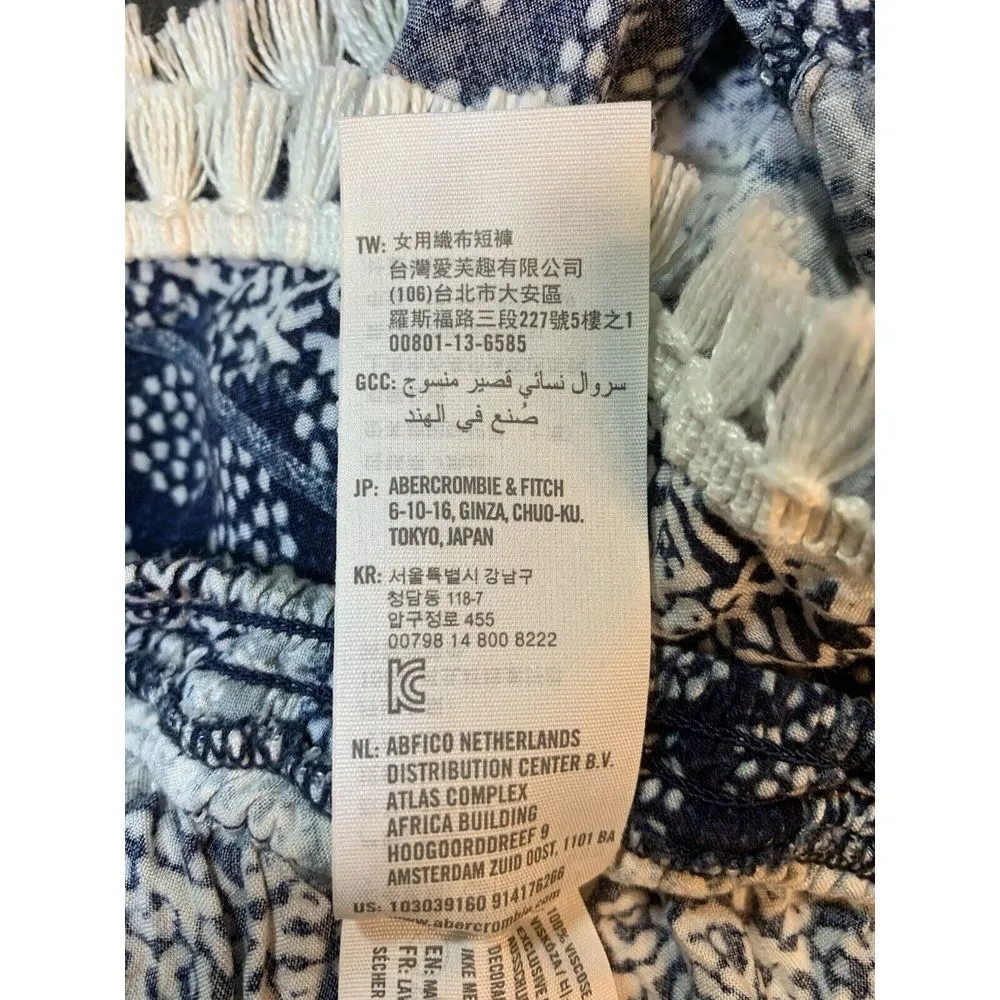 Abercrombie & Fitch Coquette Boho Fringe Shorts‎ Womens Large Waist Drawstring - Image 7