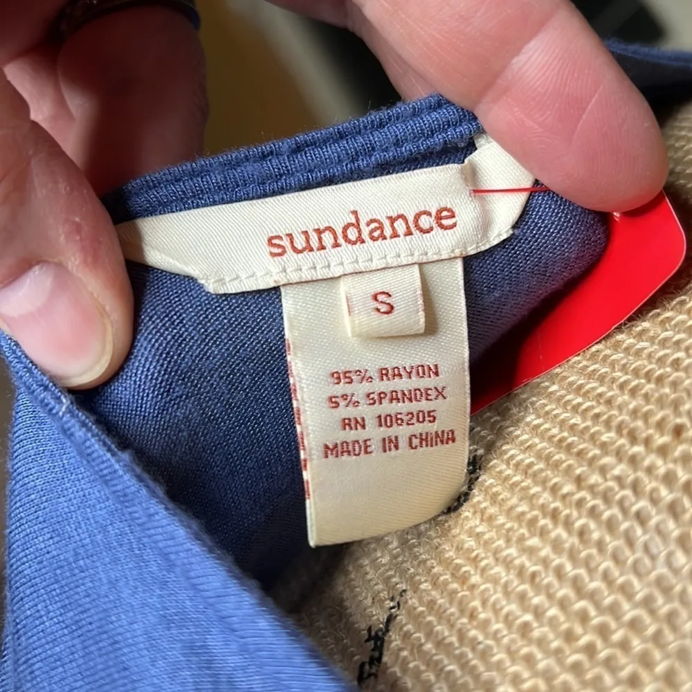 Sundance Ruffle Maxi Cornflower Blue Dress Size Small - Image 5