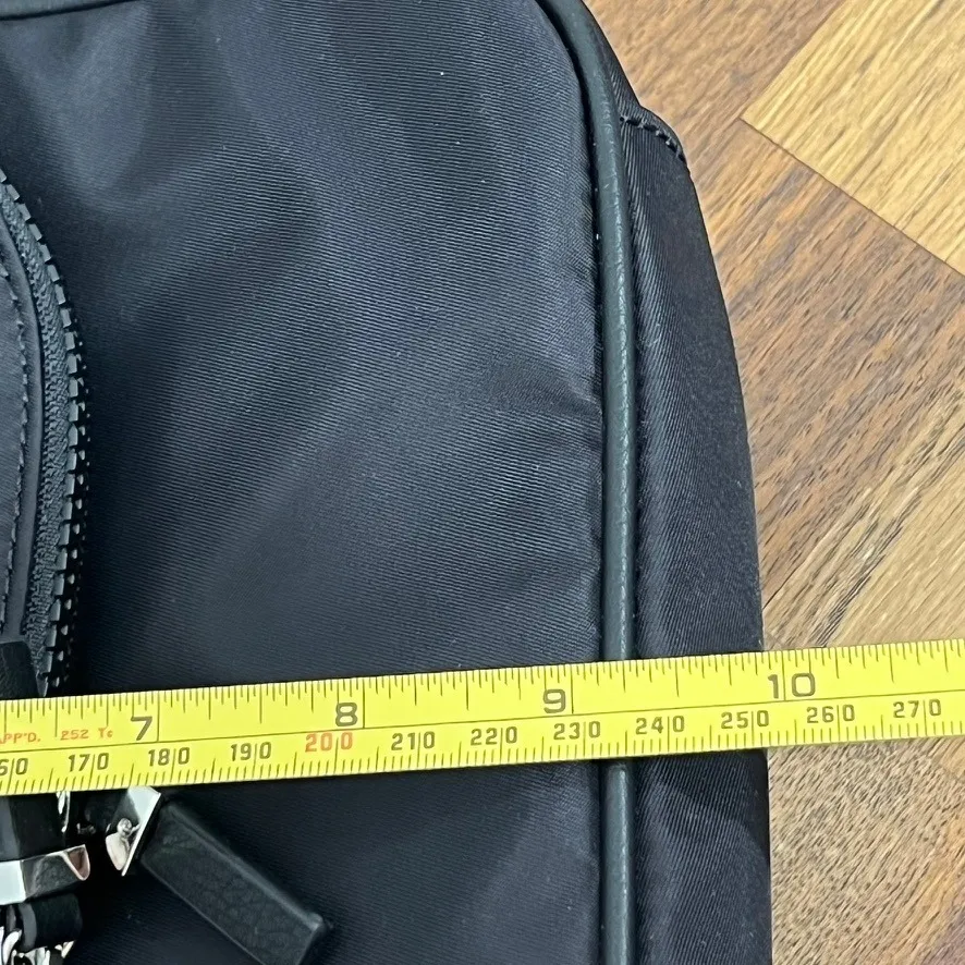 Talbots Black Nylong Crossbody Purse NWT $79 Zip Closure Washable Bag‎ Travel - Image 14