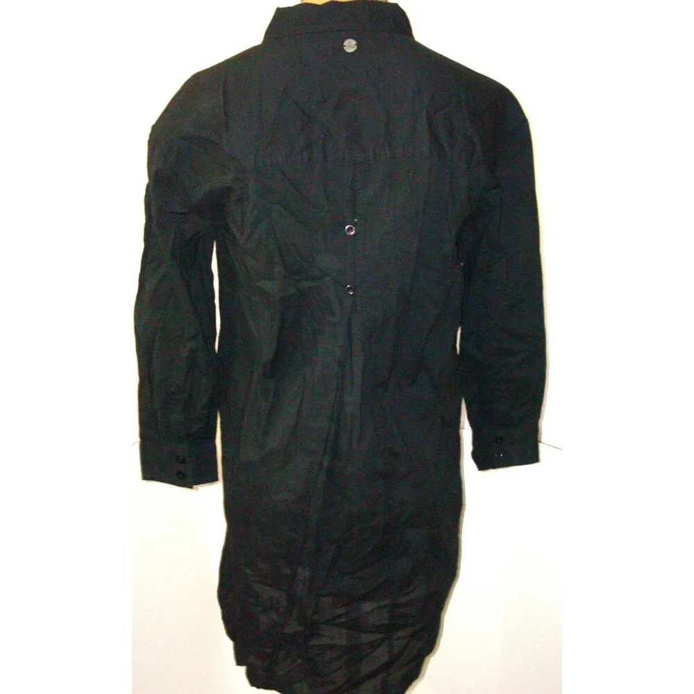 New NWT Womens Prana Black Shirt Dress Organic Tunic XS Coverup Mauzy Pockets - Image 9