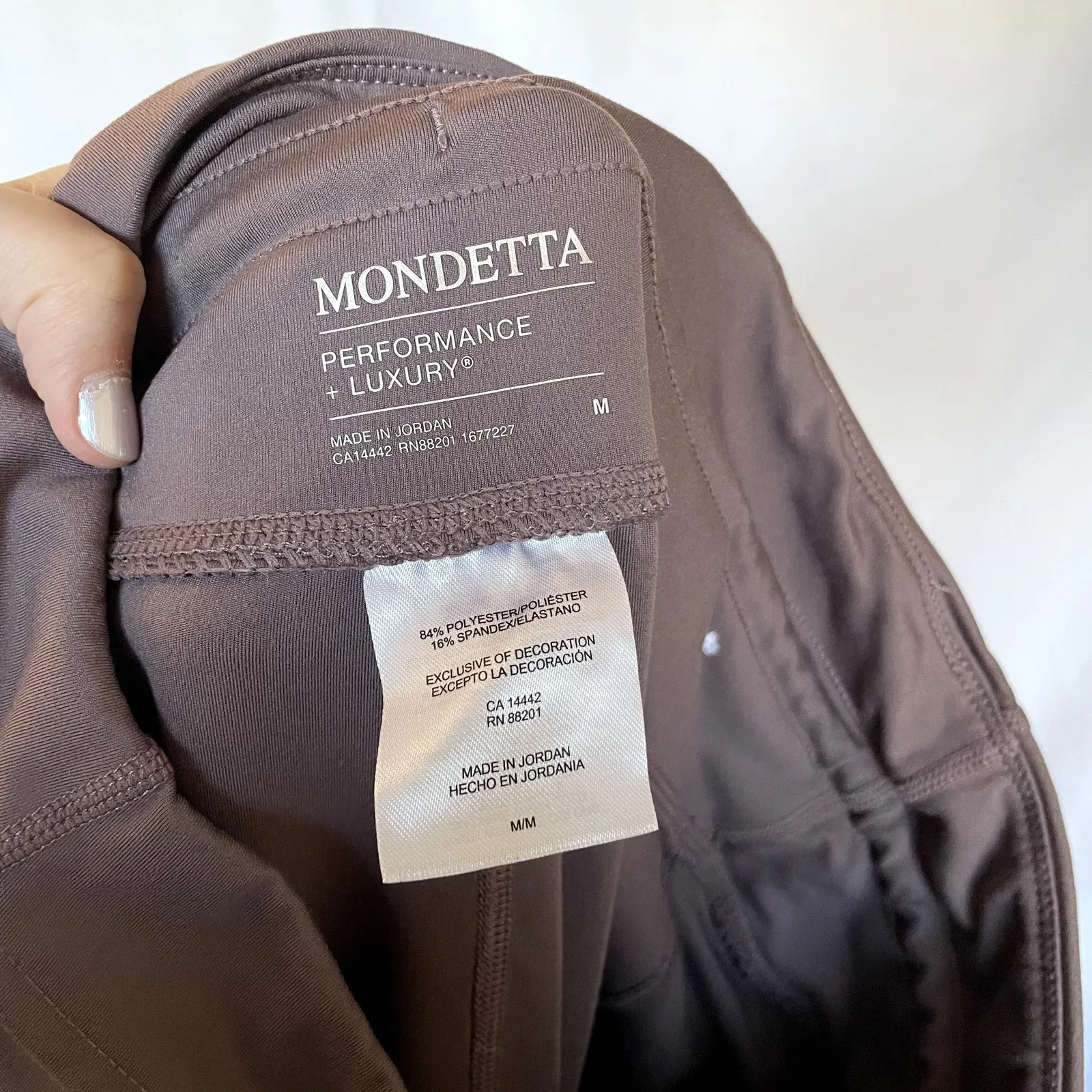 Mondetta purple bootleg high waist yoga pants women's M performance & luxury - Image 7