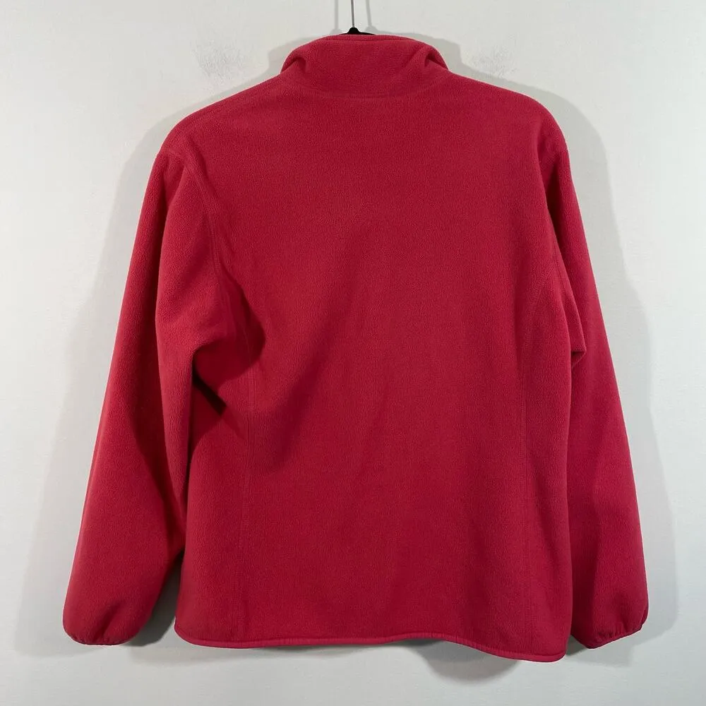 Vintage Lands' End Women's Pink Full Zip Fleece Size S (6-8) - Image 8