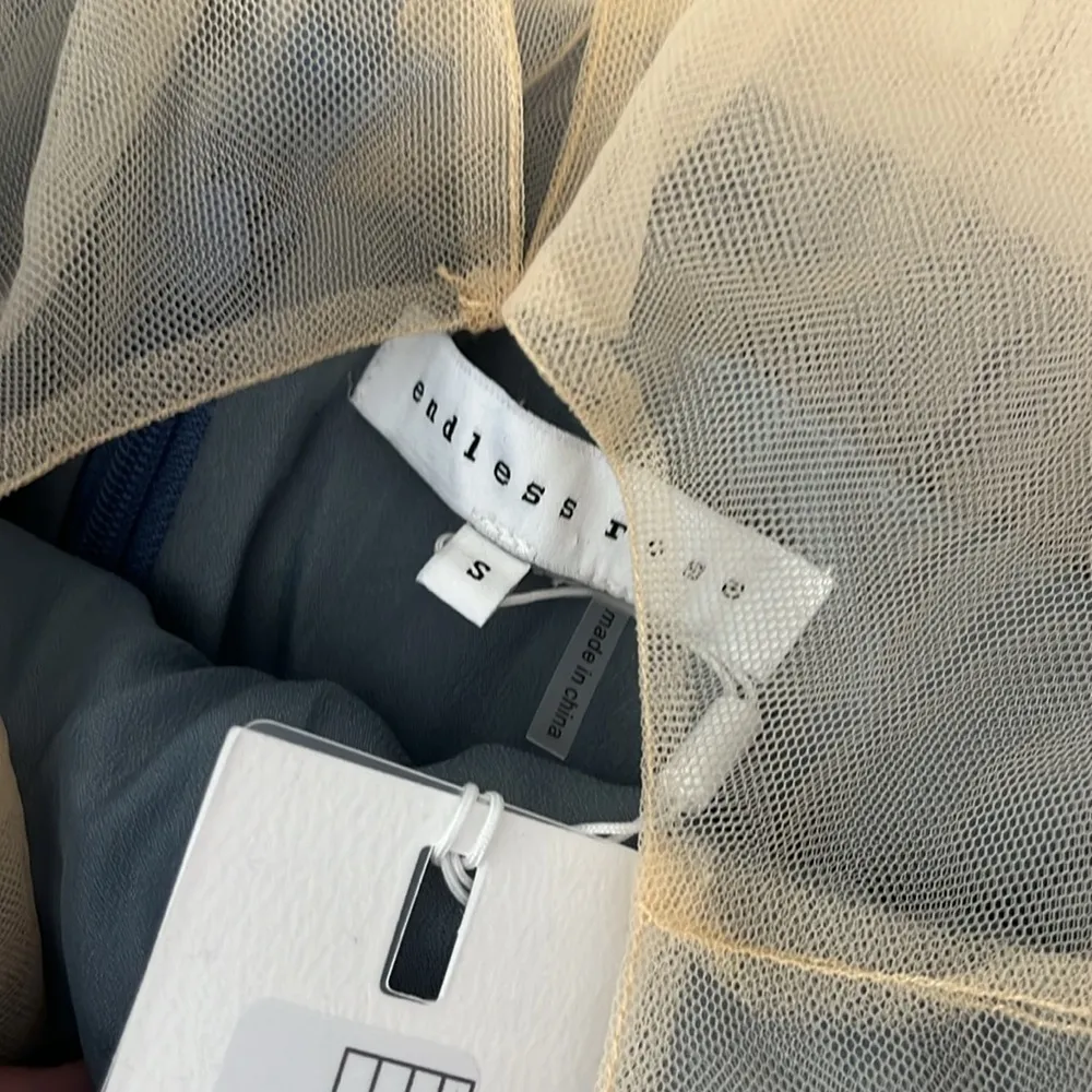 Endless Rose Blue Tulle Tiered Mini Dress With Jeweled Belt Size Small NWT - Image 8