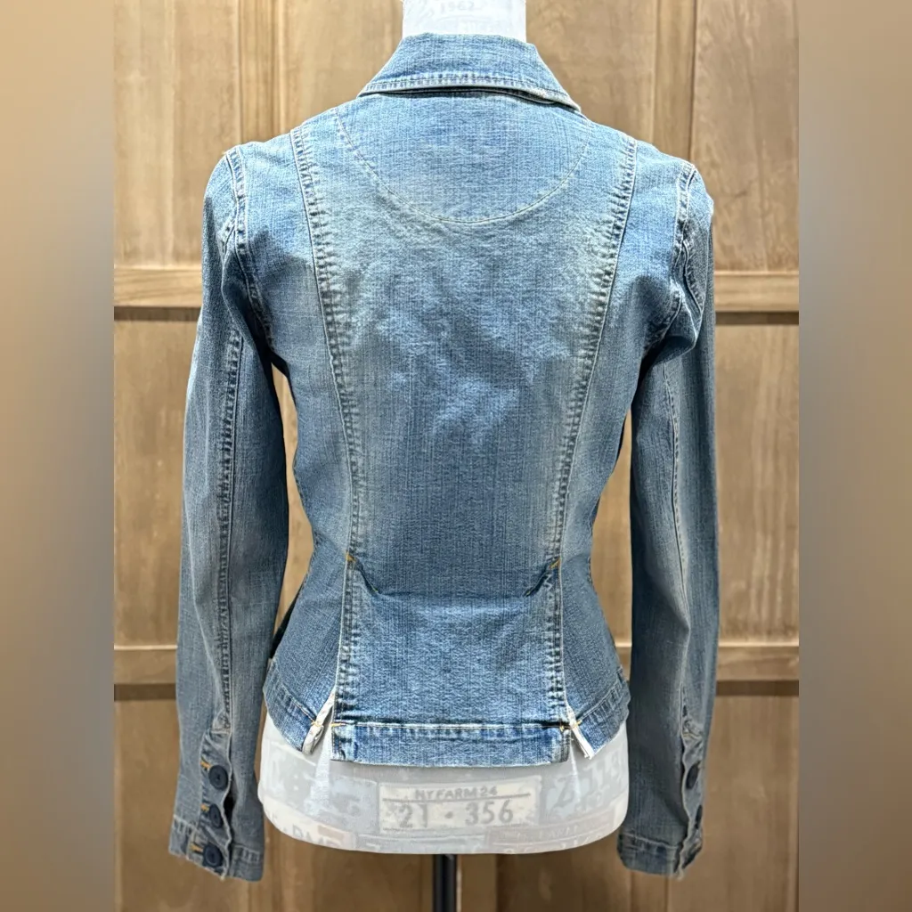 Women's Plugg Denim Blazer/Jacket Blue Size M - Image 3