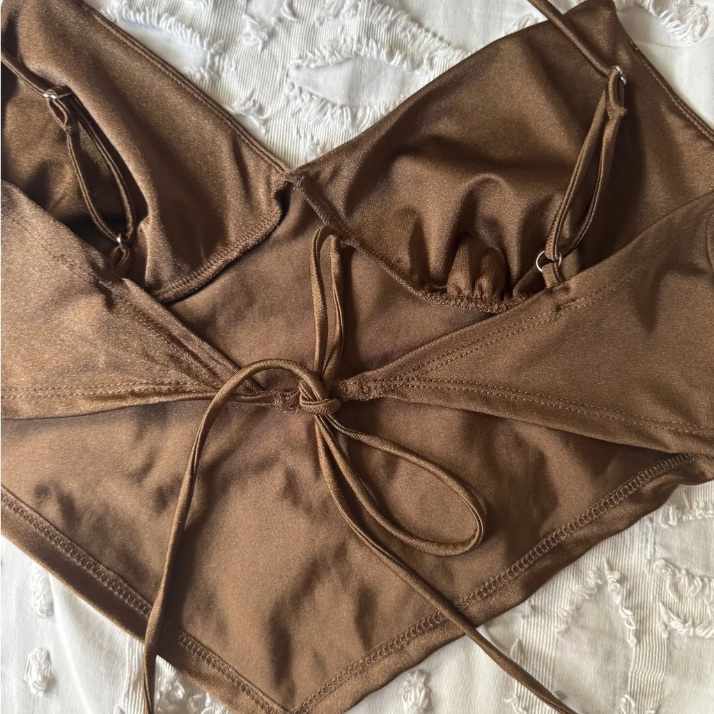 Bronze Satin Top - Image 4