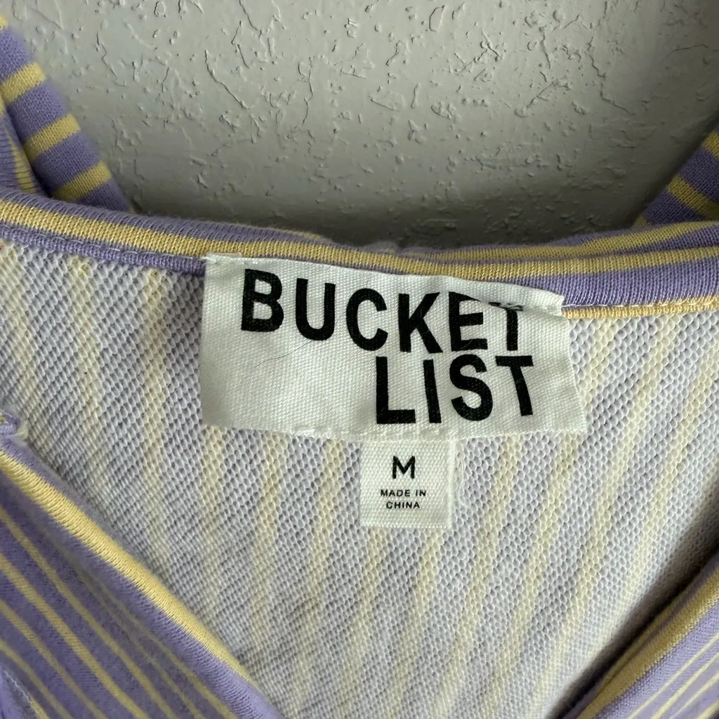 Bucket List Yellow Lilac Striped V - Image 4