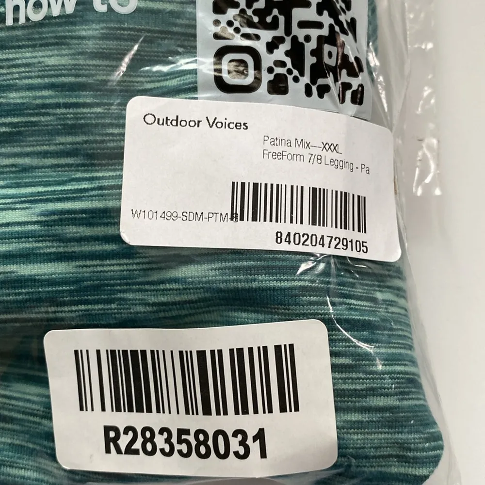 Outdoor Voices FreeForm 7/8 Legging Patina Mix Green Size 3X - Image 3